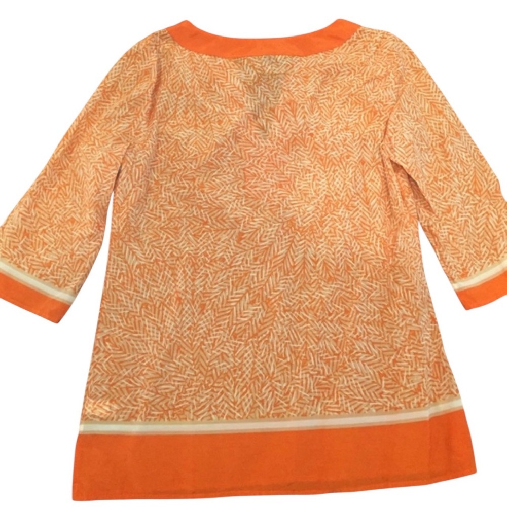Banana Republic Orange Patterned Top - Picture 2 of 4
